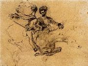 Illustration for Goethe-s Faus, Eugene Delacroix